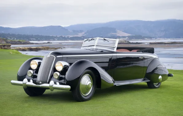 Convertible, Classic, Lancia, Chrome, Classic car, 1936, Lancia Astura Cabriolet, Type "The Mouth"