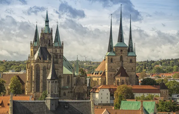 Germany, Church, Cathedral, Erfurt