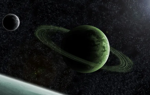 Planet, ring, zvezdy