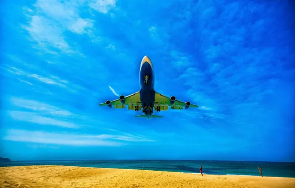 Sea, the plane, Thailand, Phuket, Krabi, Similan Islands