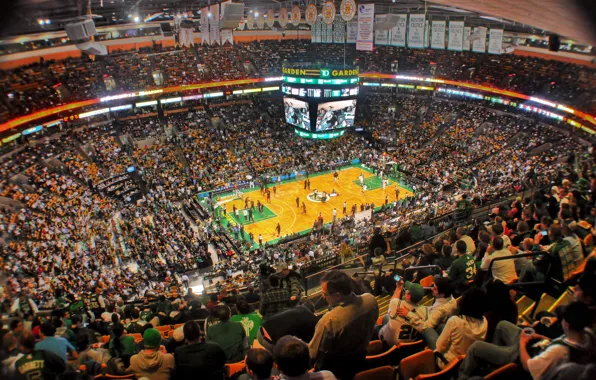 People, basketball, Boston Celtics and the Garden