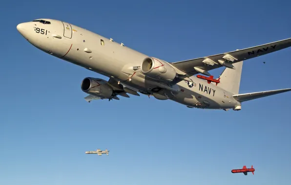 Picture Boeing, navy, Boeing P-8 Poseidon, Boeing P-8, P-8 Poseidon, Boeing Defense Space & Security