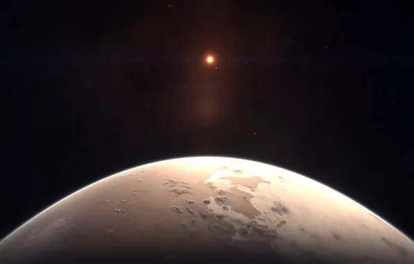 Planet, gray, sci fi