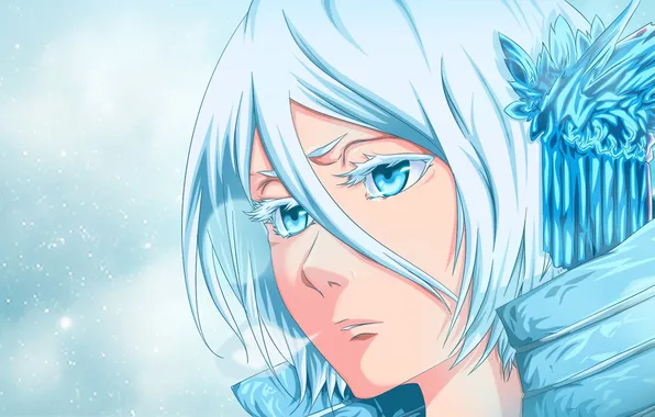Cold, ice, girl, snow, Bleach, Bleach, art, kuchiki rukia