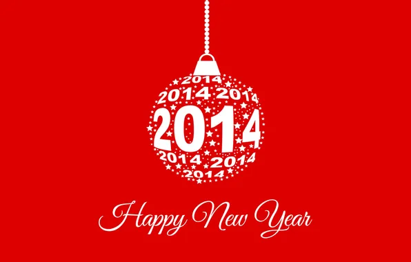Picture red, background, toy, Happy New Year, 2014