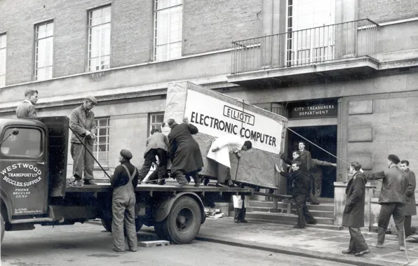 Computer, UK, 1957, Norwich, Elliot 405, Norwich City Council, Elliott Brothers