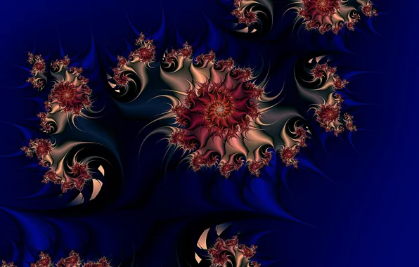 Abstraction, pattern, fractals, spiral, fractal, abstract background, tightening
