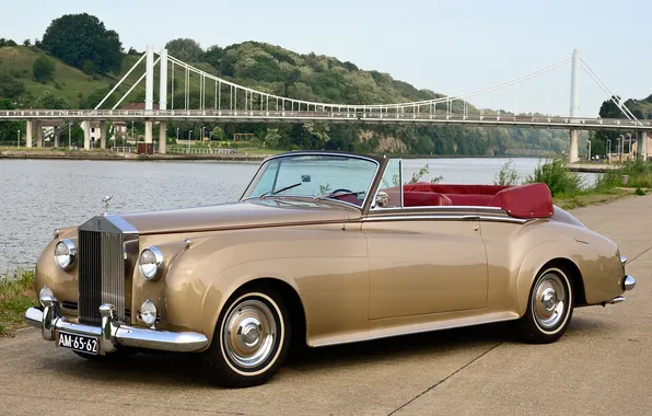 Bridge, coupe, rolls-royce, 1959, rolls-Royce, drophead, silver cloud