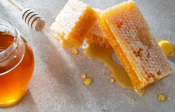 Glass, background, cell, spoon, Bank, honey