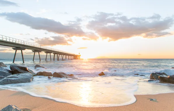 Sand, sea, wave, beach, summer, the sky, shore, summer