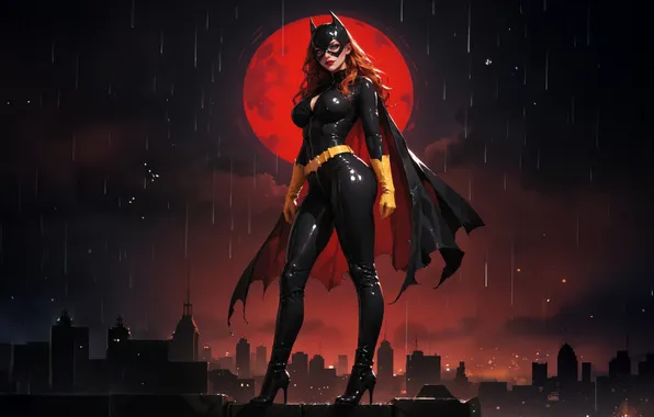 Picture rising, batgirl, defender of gotham