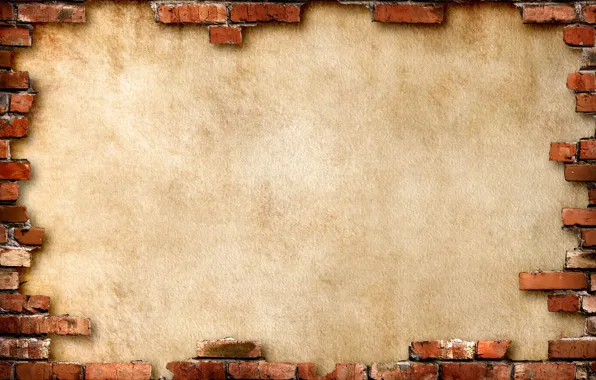 Picture background, wall, brick, brown
