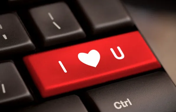 Picture computer, red, background, Wallpaper, mood, heart, wallpaper, keyboard