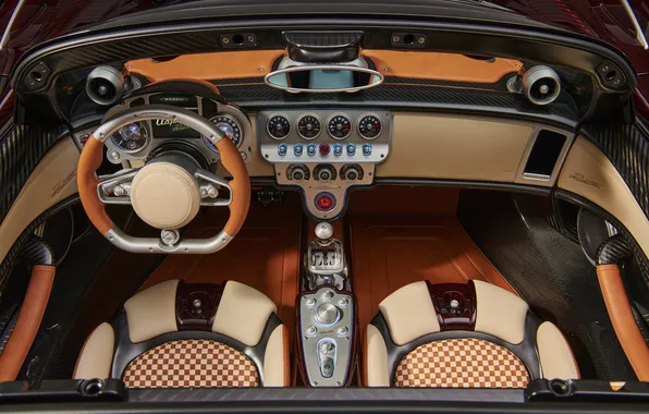 Design, Roadster, interior, devices, supercar, Pagani, supercar, Utopia