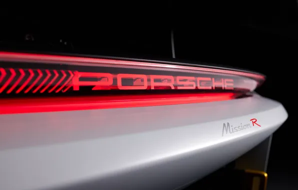 Picture Porsche, logo, taillights, Mission R, Porsche Mission R