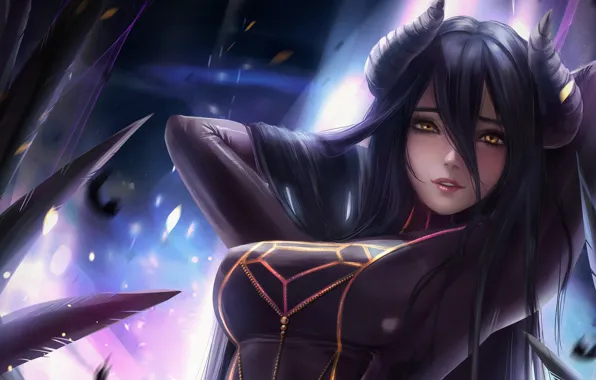 Girl, the demon, The Lord, Lord, Albedo, Albedo