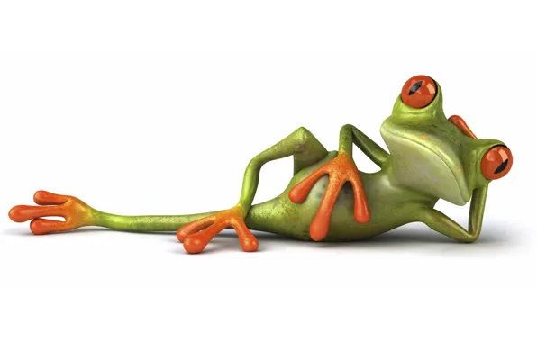 Pose, graphics, frog, Free frog 3d