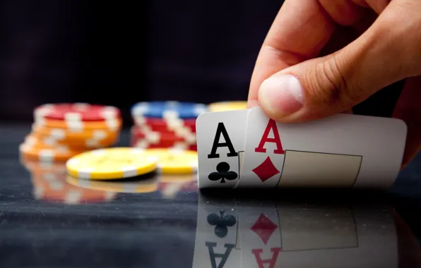 Card, casino, 2 aces