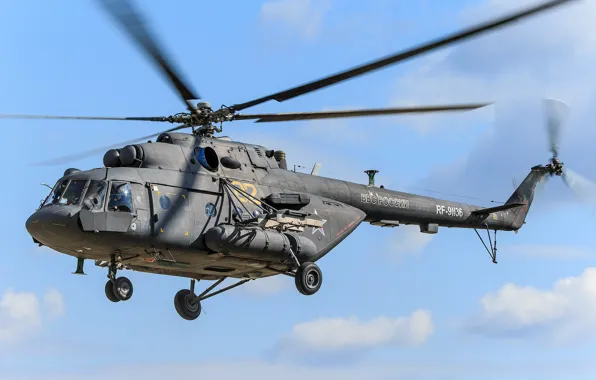 Picture aviation, helicopter, blades, Mi-8AMT