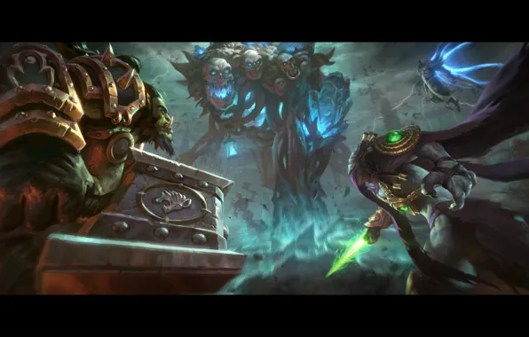 Picture starcraft, warcraft, Zeratul, thrall, Tyrael, Heroes of the Storm