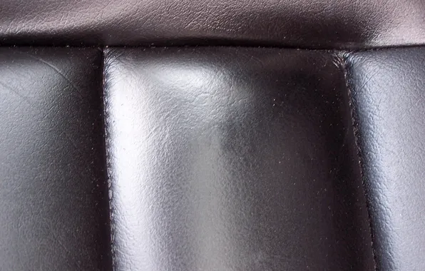 Leather, black, seat, upholstery