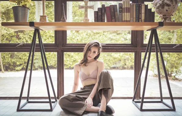 Picture chest, girl, sponge, the beauty, Bangrak, Reira