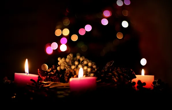 Background, holiday, candles