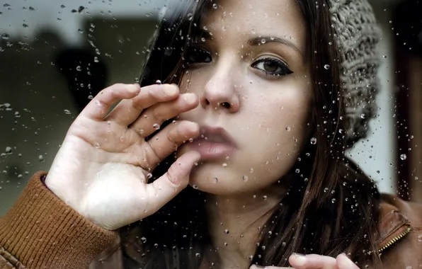 Girl, background, portrait
