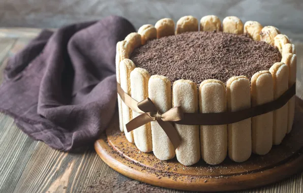 Cake, chocolate, decoration, vanilla