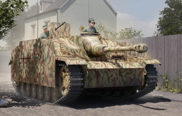 Germany, StuG III, Armor, Self-propelled artillery, StuG 40