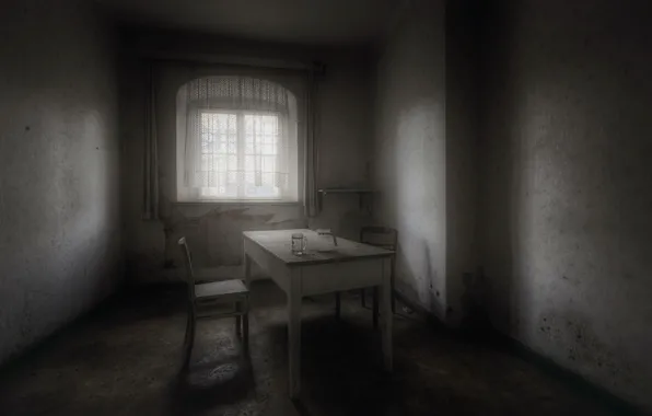 Table, room, chair