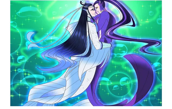 Water, mermaid, Mo Dao Zu Shi, Master evil cult, Lan Huan, Jiang Cheng, Lan Xichen