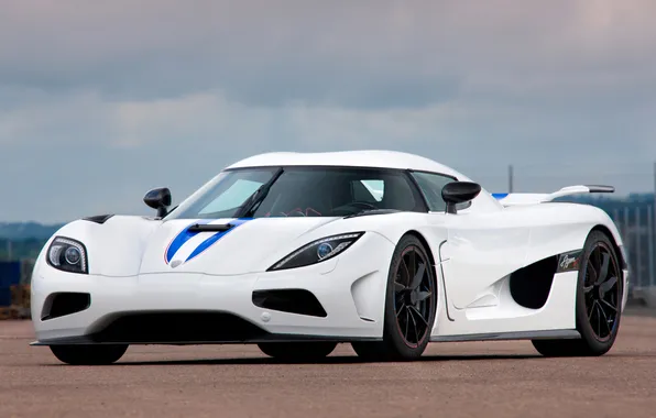 The sky, Koenigsegg, supercar, white, hypercar, Agera R, all