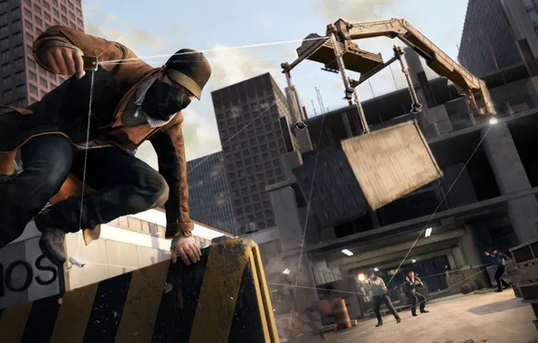 Picture construction, container, watch dogs, aiden pearce