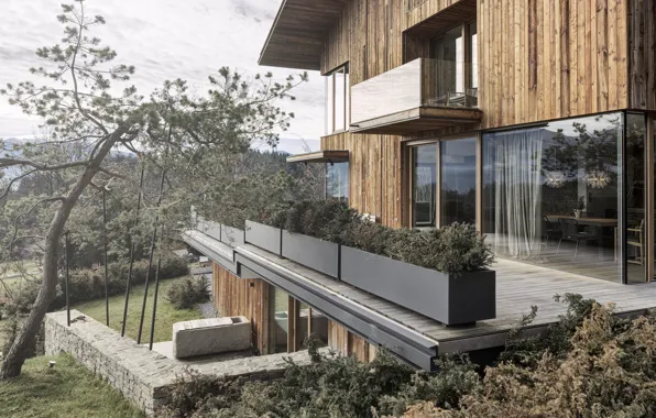 Villa, Austria, architecture, Austria, Tyrol, Tirol, house in the mountains, St. Johann