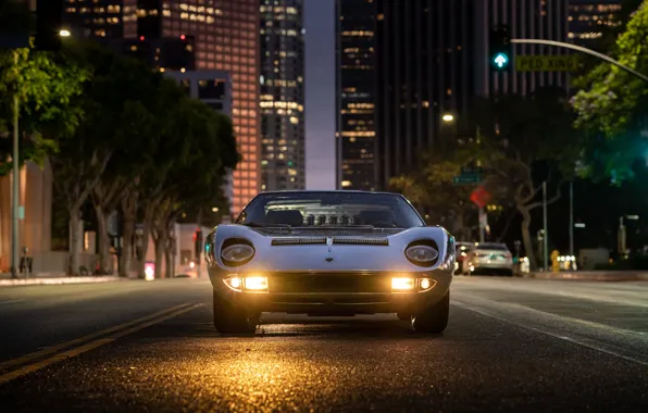 Picture Lamborghini, 1971, front, Miura, Lamborghini Miura P400 S