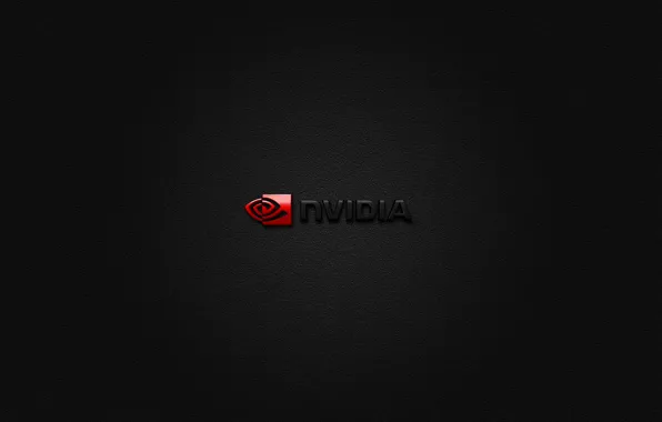 Red, logo, Nvidia, brand, balck