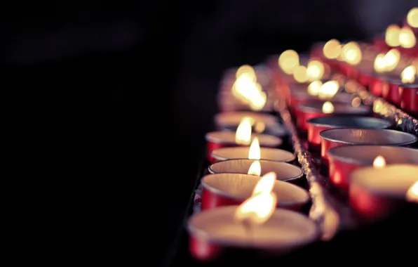 Memory, background, candles