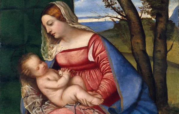 Titian Vecellio, CA. 1510, The Madonna and child