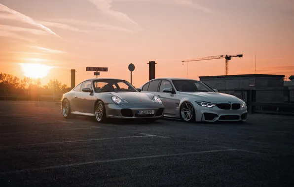Wallpaper bmw, 911, porsche, sunset, f80, m3 for mobile and desktop ...