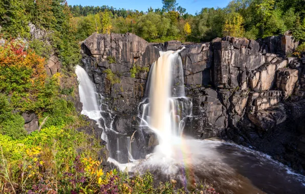 Picture rock, photo, Canada, Canada, Pigeon River High Falls