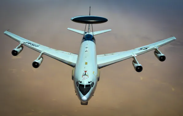 The plane, USAF, AWACS, E-3 Sentry, Refueling