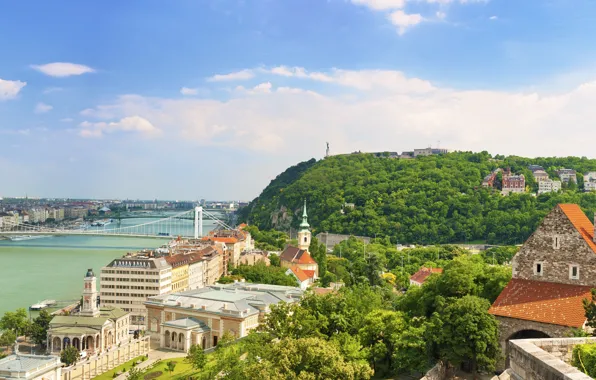 Summer, the city, blur, bokeh, view, Hungary, Hungary, Budapest