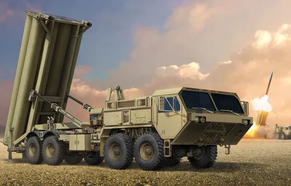 Picture THAAD, Movable launcher, Terminal High Altitude Area Defense, Lockheed Martin Missiles and Space, missile complex