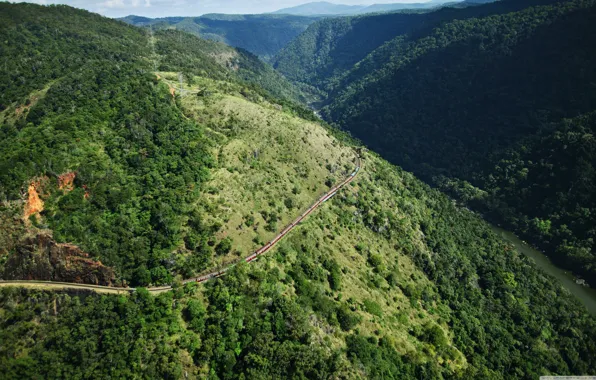 Nature, Road, Mountains, Trees, Forest, Height, Nature, Mountains