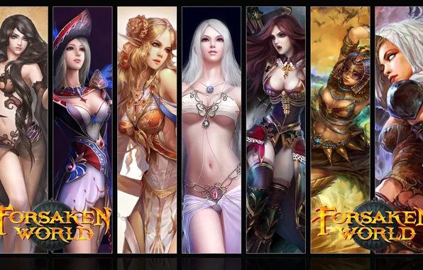 Girls, MMORPG, Forsaken World