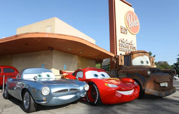 Background, CARS, the main characters, CARTOON