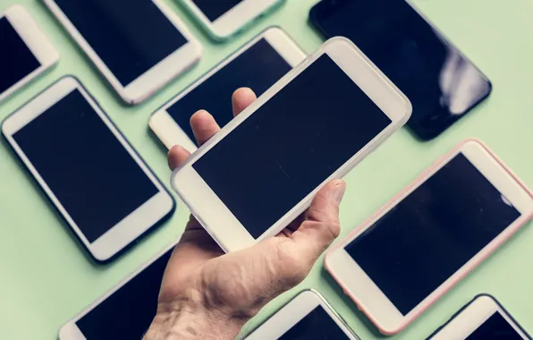 Cell, hand, phone