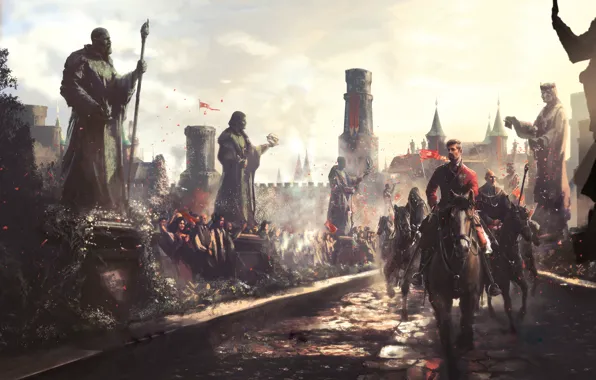 The city, Statues, Joe Abercrombie, Riders, The First Law, Joe Abercrombie, Bayaz, Jezal dan Luthar