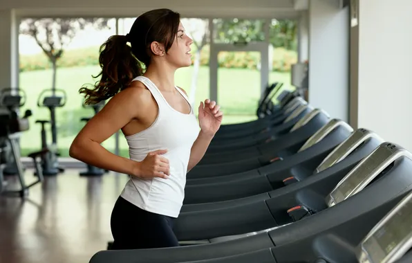 Pose, figure, running, fitness, training, simulators, fitness, training
